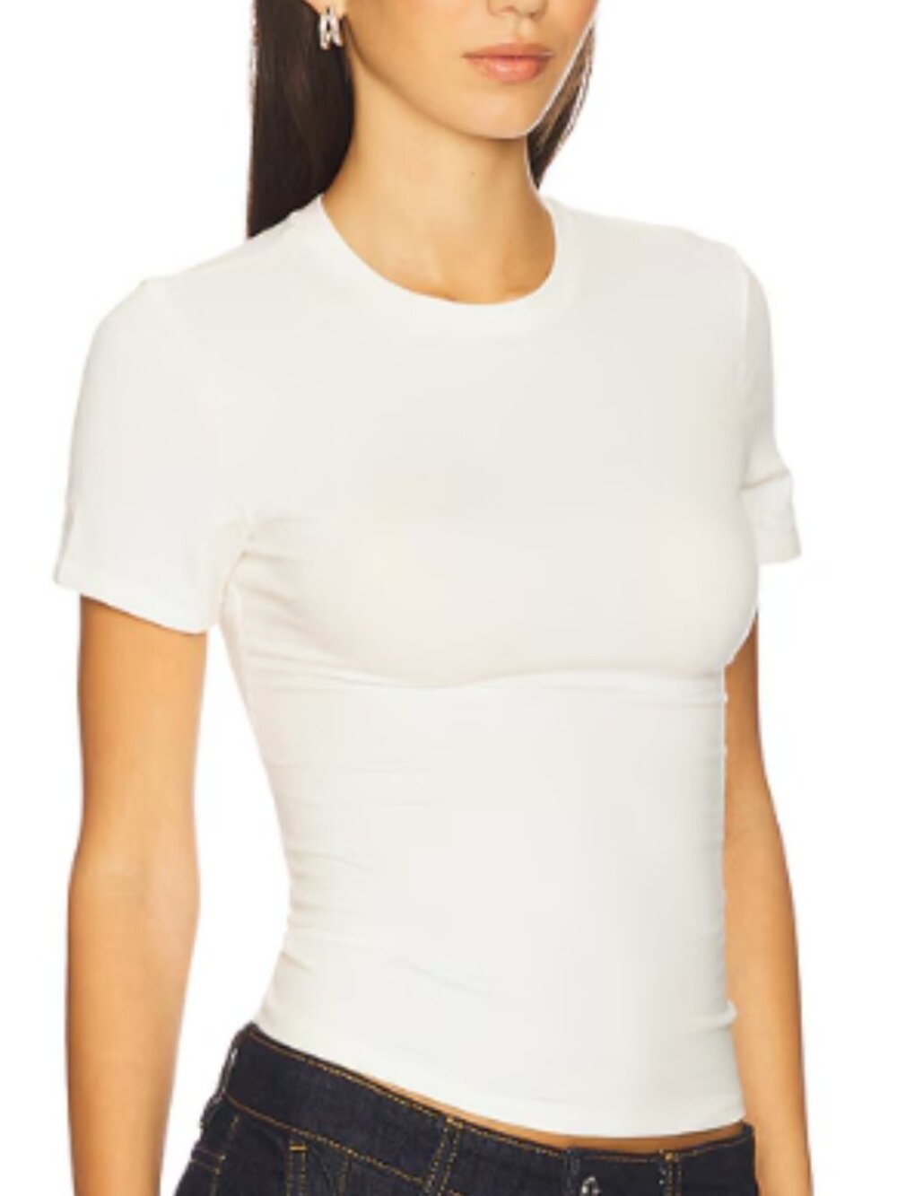 SKIMS Classic Fit T-Shirt — White